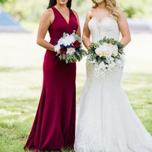 Wine red lulus dress